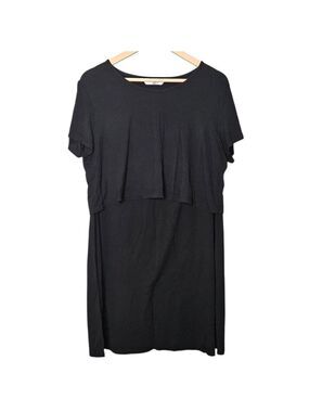 Ekouaer Nursing Nightgown Size Large | Black Maternity Sleep Dress